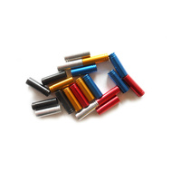 Gear Cable Ferrules Alloy Anodised Long 4mm x 18mm (10 Pack) Saint/Meroca