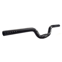 Handlebar Fixie Riser Alloy Anodised 52cm x 25.4mm x 50mm Rise Black FMFXTR 