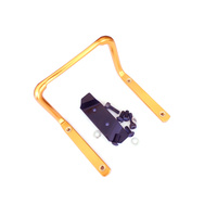Bottle Bidon Double Seat Cage Bracket Anodised Alloy GUB G-22 Gold