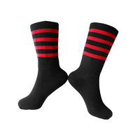 Socks Cycling Unisex 8" Breathable Rongwei Sports 41-47 Hoops Red
