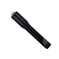 Head Stem Adaptor Alloy 22.2mm Quill x 1-1/8" Stem Black with Black Cap