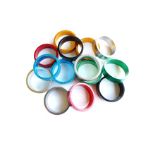 Headset Spacer Set Budget 1-1/8" x 10mm x 34mm Anodised (set of 4) 