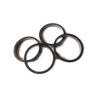 Headset Spacer Set Dorcus 1-1/8" x 5mm x 35mm Anodised (set of 4) Black Clearance