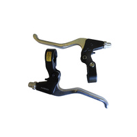 Brake Levers Universal Linear Pull V-Brake Alhonga Three Finger Silver/Black