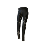 Tights Mens Compression Non Padded Black Tri-Sports J-130 X-Small