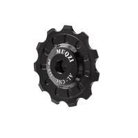 Jockey Wheel Shimano/Sram Type D/R 11T T7075 4/5/6mm Ceramic Bearing Muqzi Black