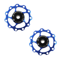 Jockey Wheel Shimano/Sram (pair) 11T T7075 4/5/6mm Sealed Bearing Meroca Blue