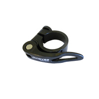 Seat Post Clamp Quick Release Alloy Anodised 30mm Gineyea Black