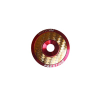 Head Stem Cap Alloy Anodised Red with Brass Carbon Pattern Alloy Insert L5105
