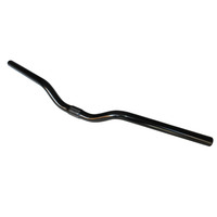 Handlebar Fixie Riser Alloy Anodised 62cm x 25.4mm (40mm Rise) Black Gloss LCH683