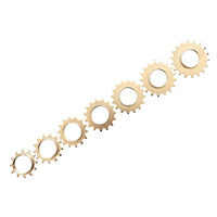 Cog Track Fixie 1/8" x 12T-19T Tooth Steel Chrome Dicta LMA7