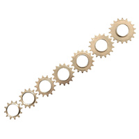 Cog Track Fixie 3/32" x 12T-18T Tooth Steel Chrome Dicta LMA7