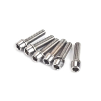 Headstem Bolt Set M5 x 20mm Steel Chrome (6 pieces) 23096