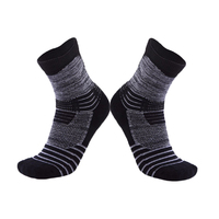 Socks Unisex 6" Winter Cotton Cycling Sports 41-47 Black/Grey
