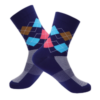 Socks Unisex Breathable MCYCLE Blue Tartan 38 - 45 MP007