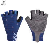 Gloves Short Fingered Lycra/Silicone MCYCLE Blue MS002