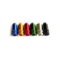 Valve Caps Bullet Quality CNC (Pair) Anodised Alloy Presta French Coloury MT310F