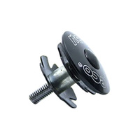 Head Stem Cap 1-1/8" Alloy with Double Star Nut PT-1701 Black Neco