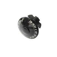 Head Stem Cap 1-1/8" Alloy with Double Star Nut PT-1701 Black Prestine