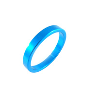 Headset Spacer 1-1/8" x 5mm x 34mm Anodised Light Blue Prestine PT67A