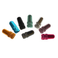 Valve Caps Tapered CNC Premium (Pair) Anodised Presta French Mars One PVC7016