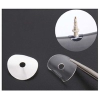 Rim Valve Nut Protector Stickers Presta 25mm diameter Transparent set of 4 RL121