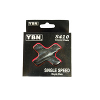 Chain YBN Single Speed 1/8x1/2 116 Link S410 Teflon Chain Black