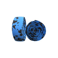 Handlebar Tape EVA Soft Foamed Marble Blue/Black Self-stick Chern