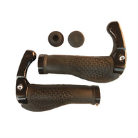Grips Bicycle MTB Cycling Locking Ergo with Bar Ends Black Saint SBGP-011