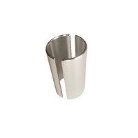 Head Stem Reducer Shim Alloy 1-1/8" to 1" x 50mm Anodised Silver SHIM-21