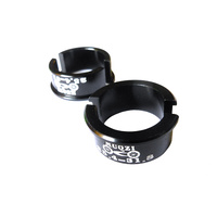 Handlebar Reducer Shims Alloy 31.8mm to 25.4mm Anodised Black MUQZI 4 Piece