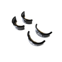 Handlebar Reducer Shims Alloy 35mm to 31.8mm Anodised Black MUQZI 4 Piece