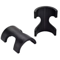 Handlebar Reducer Shims Alloy 31.8mm to 25.4mm Anodised Black 2 Piece FMFXTR