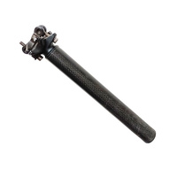 Seat Post Pillar 31.6mm x 350mm 3k Carbon Dorcus Pro Black Used