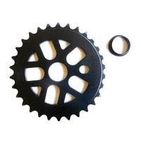 Chainring BMX Alloy Anodised Shun 30T Black Blemished (Chipped Tooth) SS-106