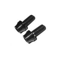 Bottle Bidon Cage Bolts Grade 5 Titanium Tapered Head (Pair) M5 x 12mm Black