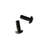 Bottle Bidon Cage Bolts Grade 5 Titanium Button Head (Pair) M5 x 10mm Black