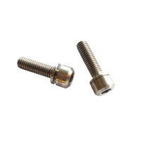 Titanium Screw Grade 5 with Washer (Pair) M5 x 18mm suit Head Stem etc Risk