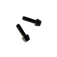 Titanium Screw Grade 5 Tapered Head (Pair) M5 x 18mm suit Head Stem Black