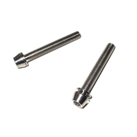 Titanium Screw Grade 5 Tapered Head (Pair) M5 x 37mm suit Brake Mount etc.