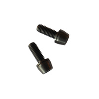 Titanium Screw Grade 5 Tapered Head (Pair) M6 x 18mm suit Stem Caliper etc Black