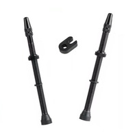 Valves Pair Tubeless Alloy UST 80mm Removable Valve Deemount Black
