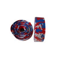 Handlebar Tape Velo EVA Self Stick Marble Red/White/Blue VLT-001-71