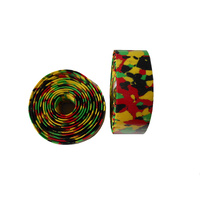 Handlebar Tape Velo EVA Self Stick Marble Red/Yellow/Green VLT-001-92