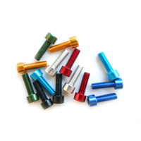 Bottle Bidon Cage Bolts Alloy Pair 6 Colours (Pair) WB-017075
