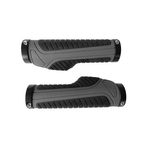 Grips Bicycle MTB Cycling Locking Ergo Black/Grey Saint 10045