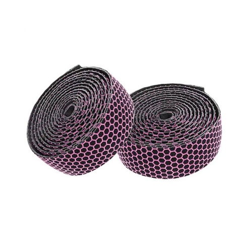 Handlebar Tape Self Stick PU Silicone Honeycomb Pink 