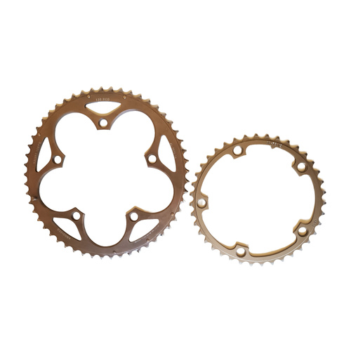 Chainring Set Used 130BCD x 53/39T for Sram Powerglide 10 Speed
