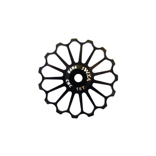 Jockey Wheel Shimano/Sram Type D/R 15T T7075 4/5/6mm Ceramic Bearing VXM Black