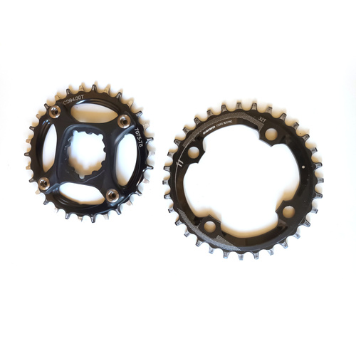 Chainrings for MTB 1x Used 1 x 32T and 1 x 30T with GXP Spider and Titanium Bolts